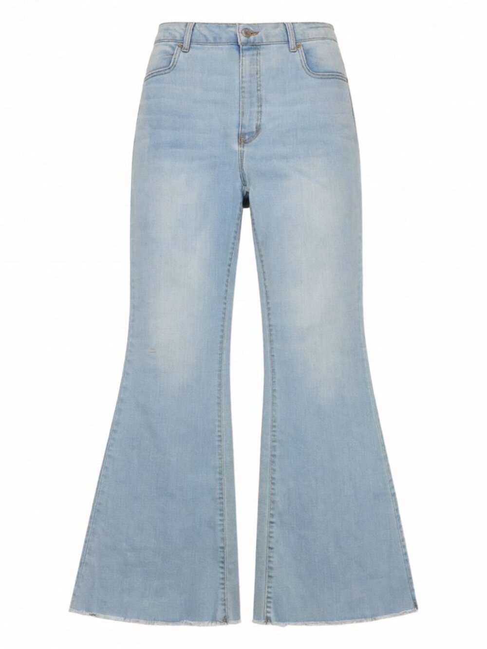 Refuge Denim Women's Flare Jeans Light Wash 33x30 Cotton Blend